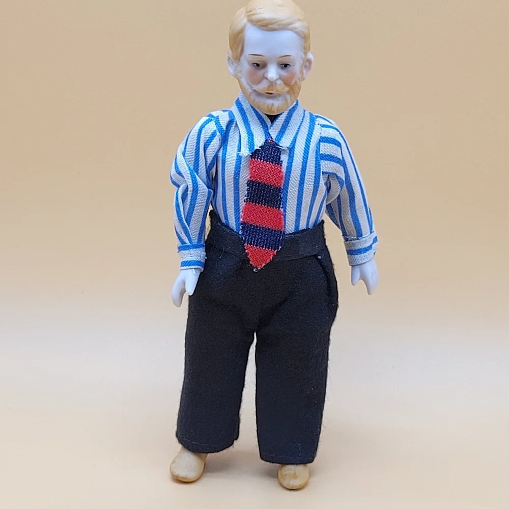 business man porcelain vintages 1970